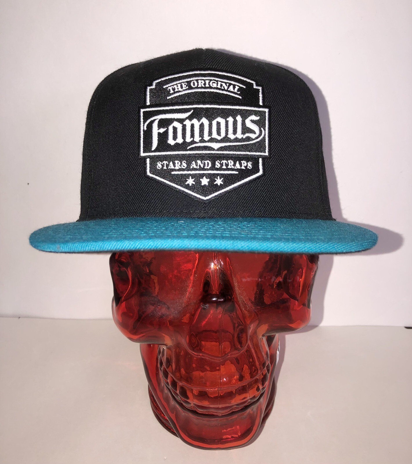 Famous Stars And Straps Tiff Blue Sample Snapback Hat NEW Travis Barker Blink182