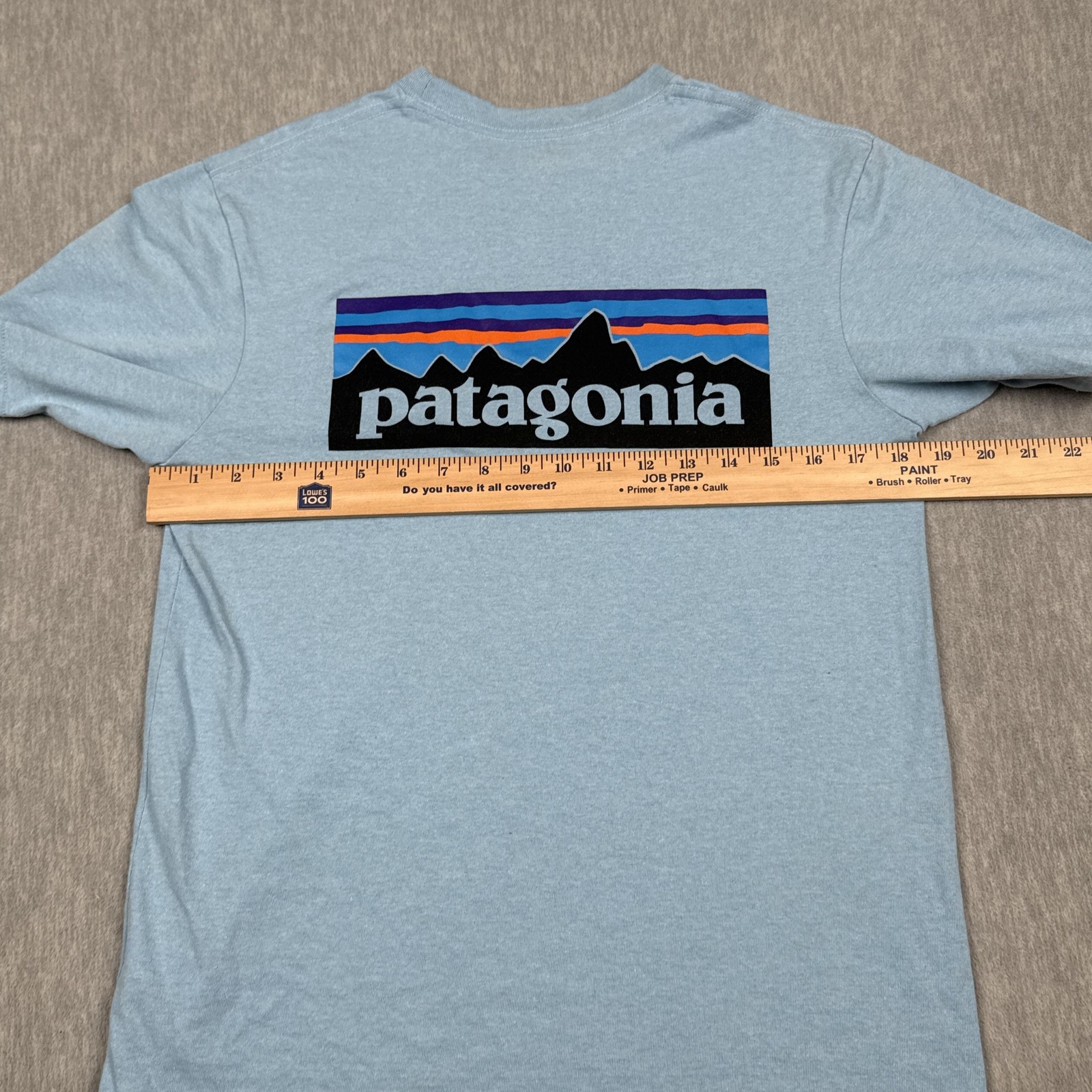 Patagonia Responsibili Tee T Shirt Men’s XS Blue Pocket P-6 Logo Casual Wear Top gallery