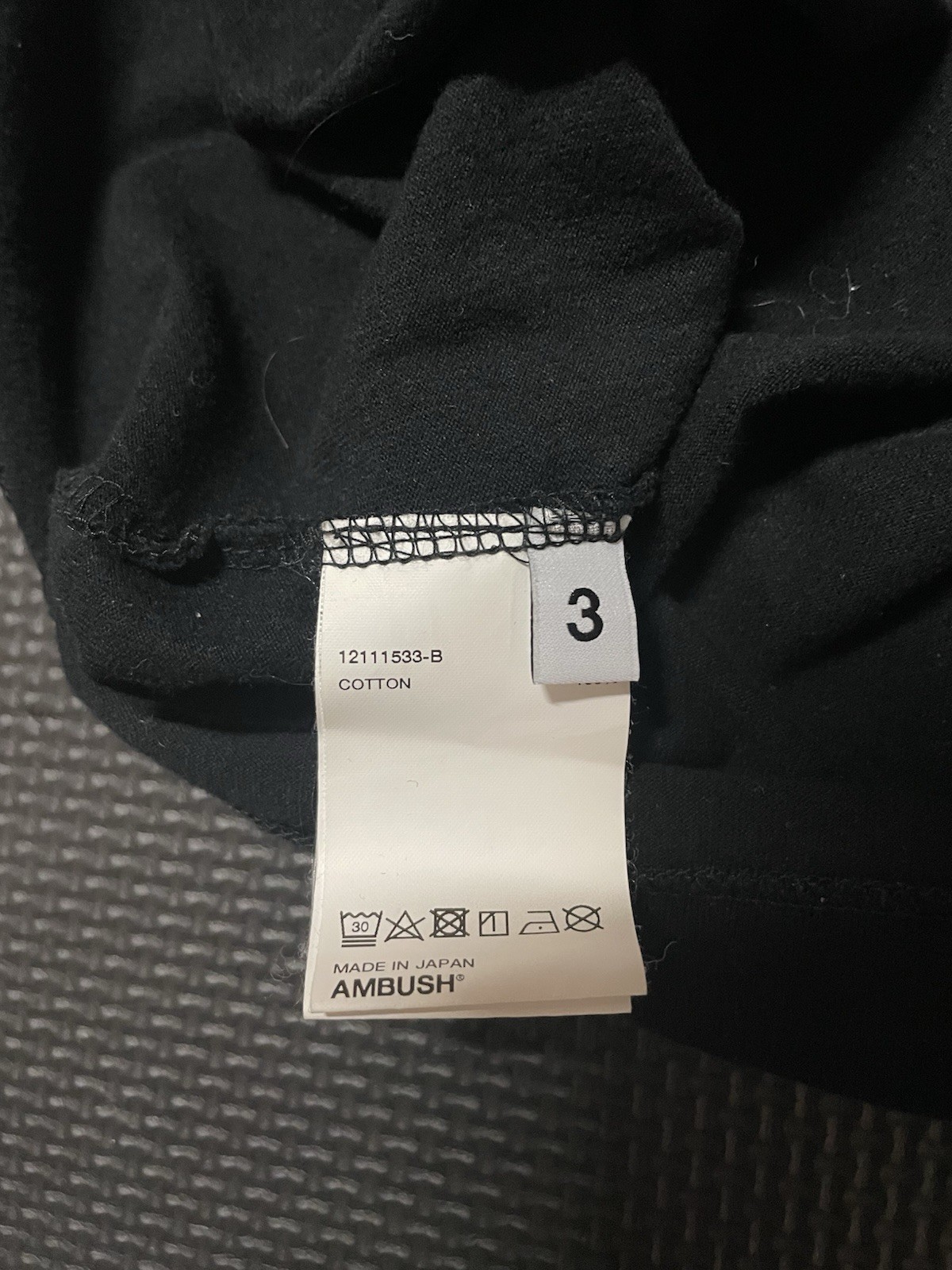 Ambush Japan Nobo AW 2018 Black Tee Men’s Large gallery