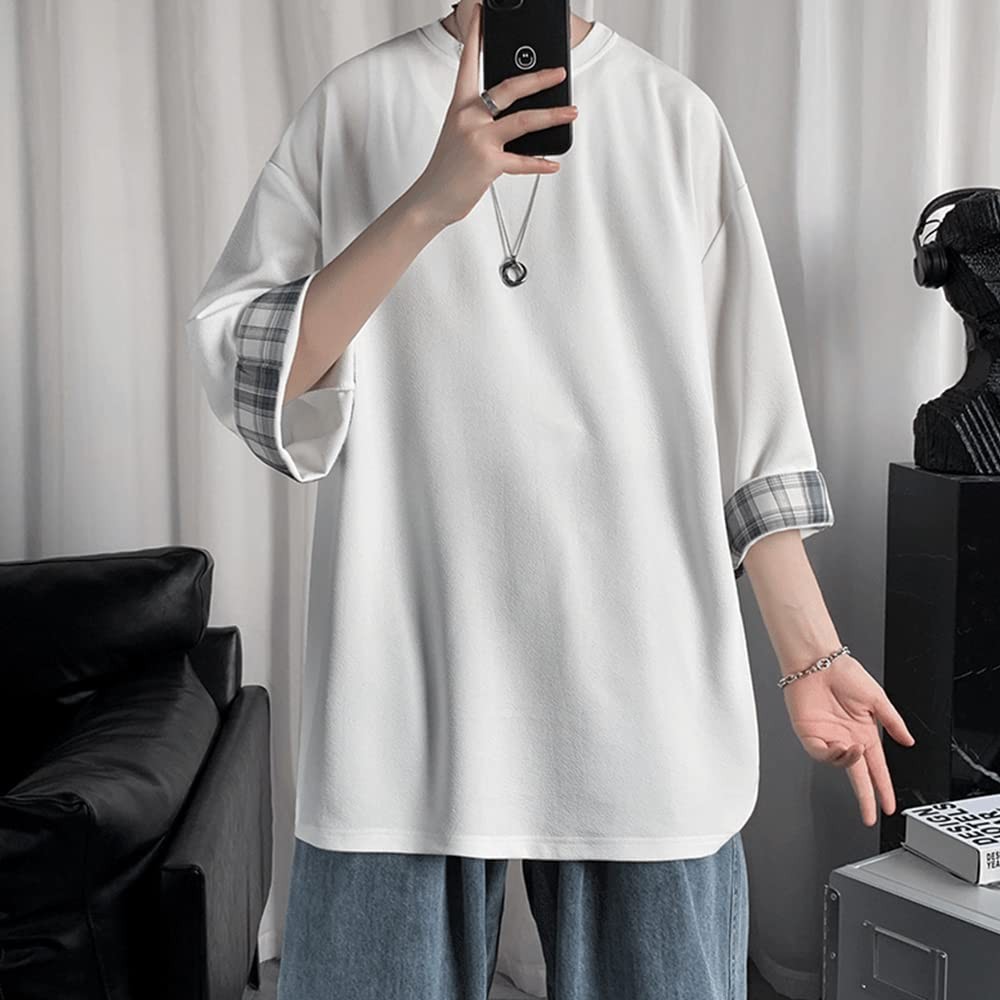 Mens Oversized 3 4 Sleeve Summer T Shirt gallery