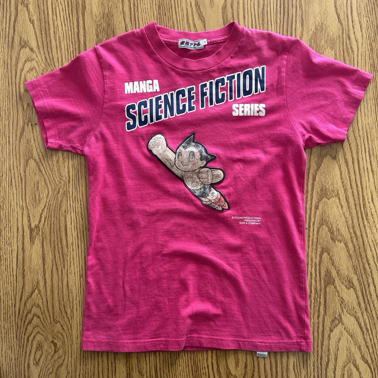Vintage Holographic Astro Boy T-Shirt Shin & Company Tezuka Productions Manga JL gallery