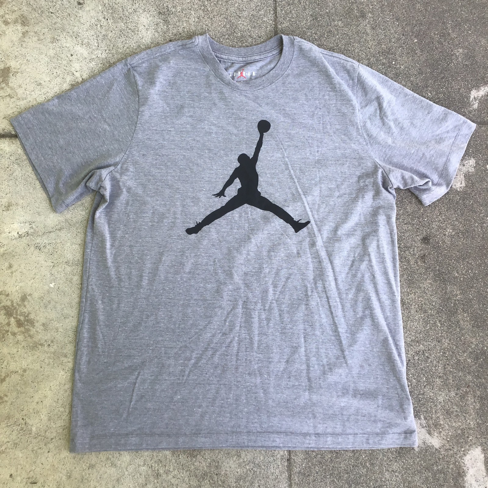 Jordan Jumpman Men XL Shirt Michael Jordan Logo Crew Neck Heather Gray gallery