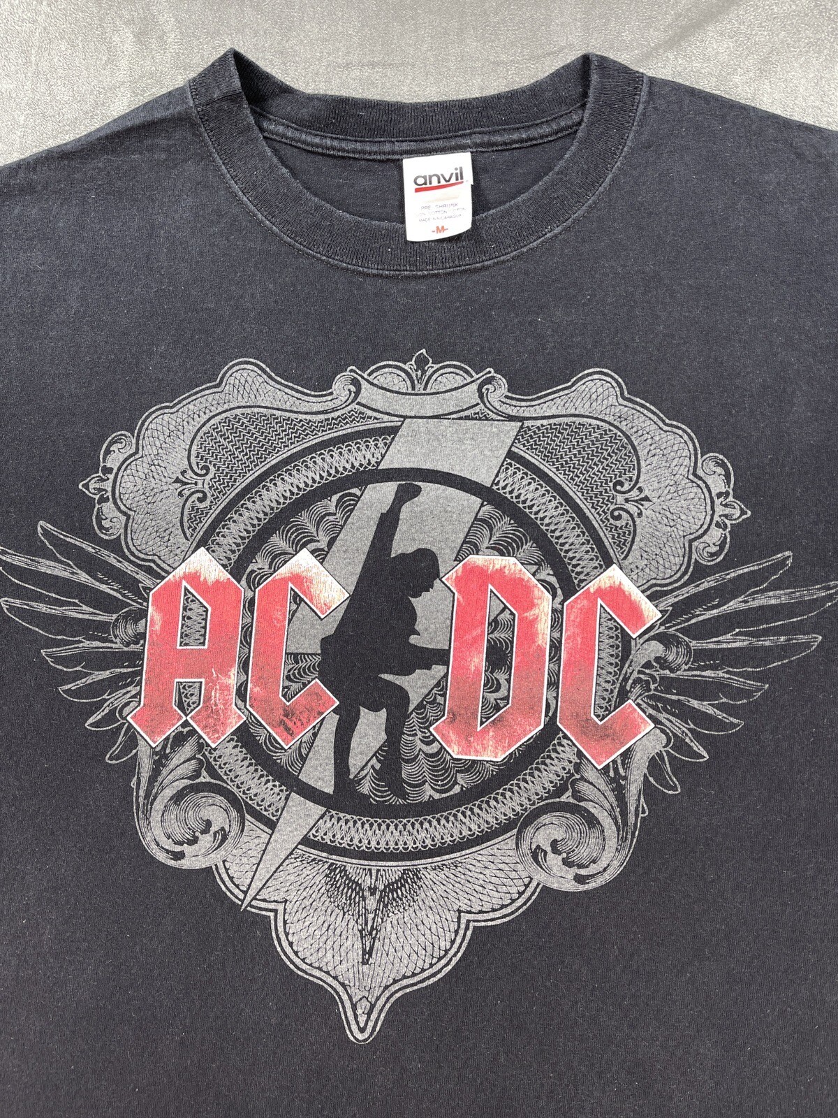 2008 ACDC Back In Black Ice Tour Medium Concert Shirt Money Talks Rock n Roll gallery