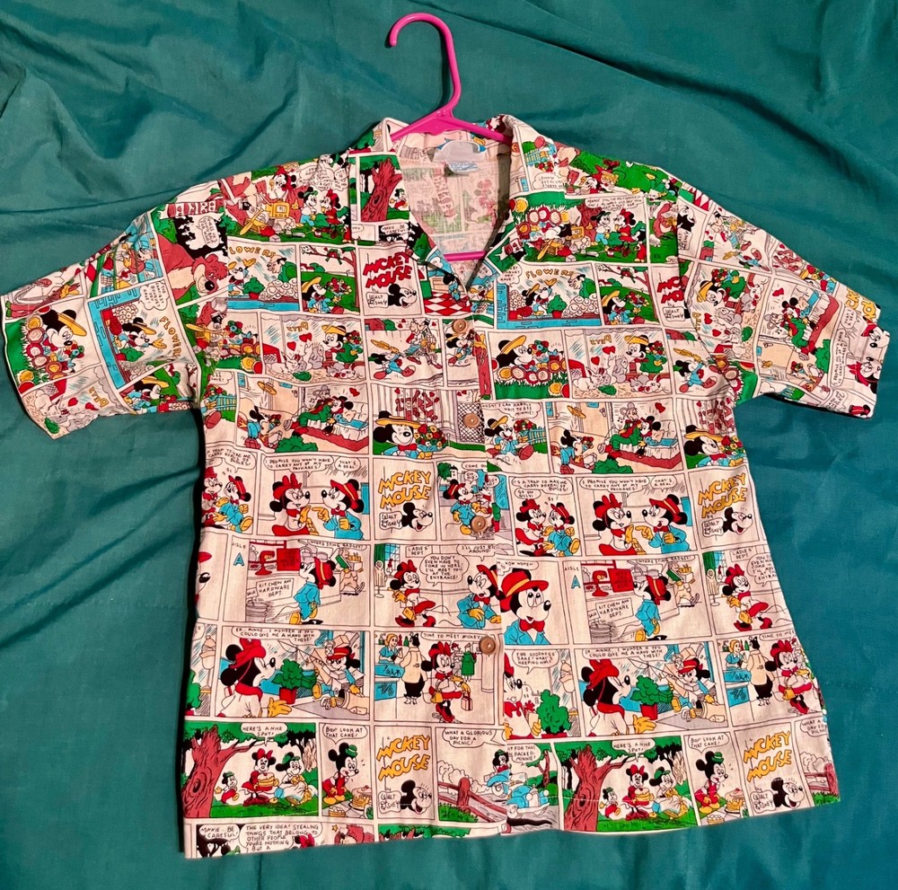 Sunday Comics Mickey Mouse shirt-extra small