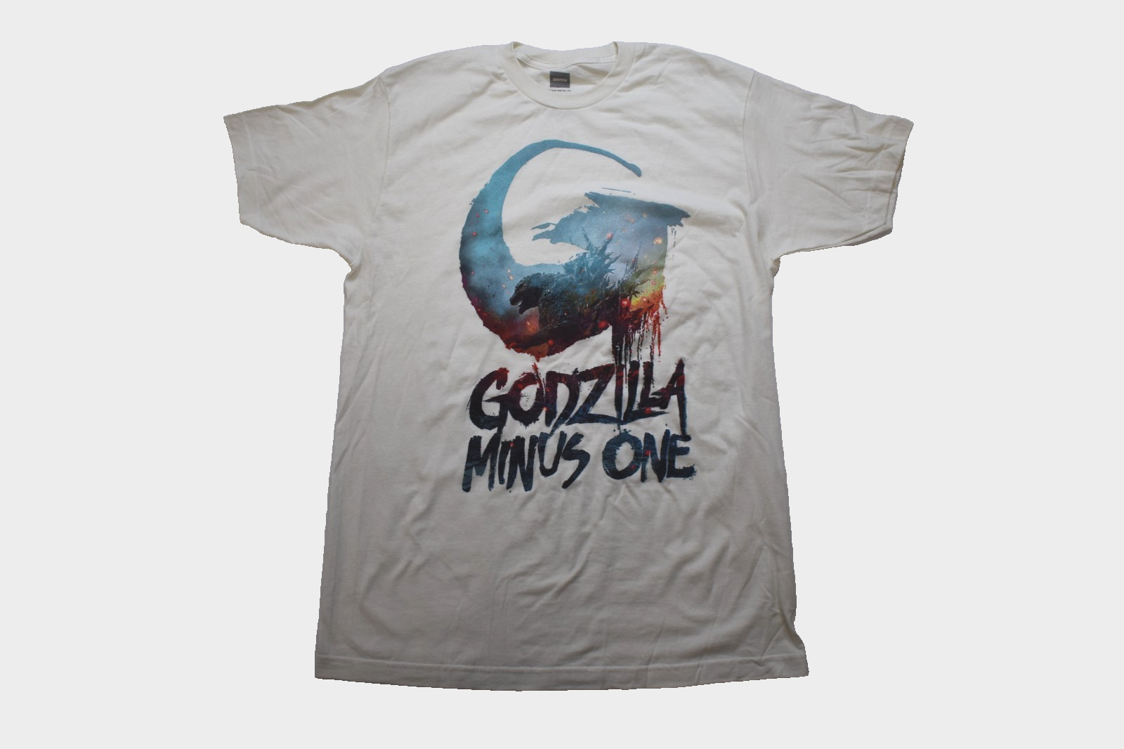 Godzilla Minus One Mens Monster Movie Off-White Poster Graphic Shirt New XS-3XL gallery