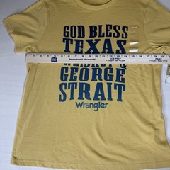 NWT Wrangler George Strait God Bless Texas Whiskey George Strait Tee M