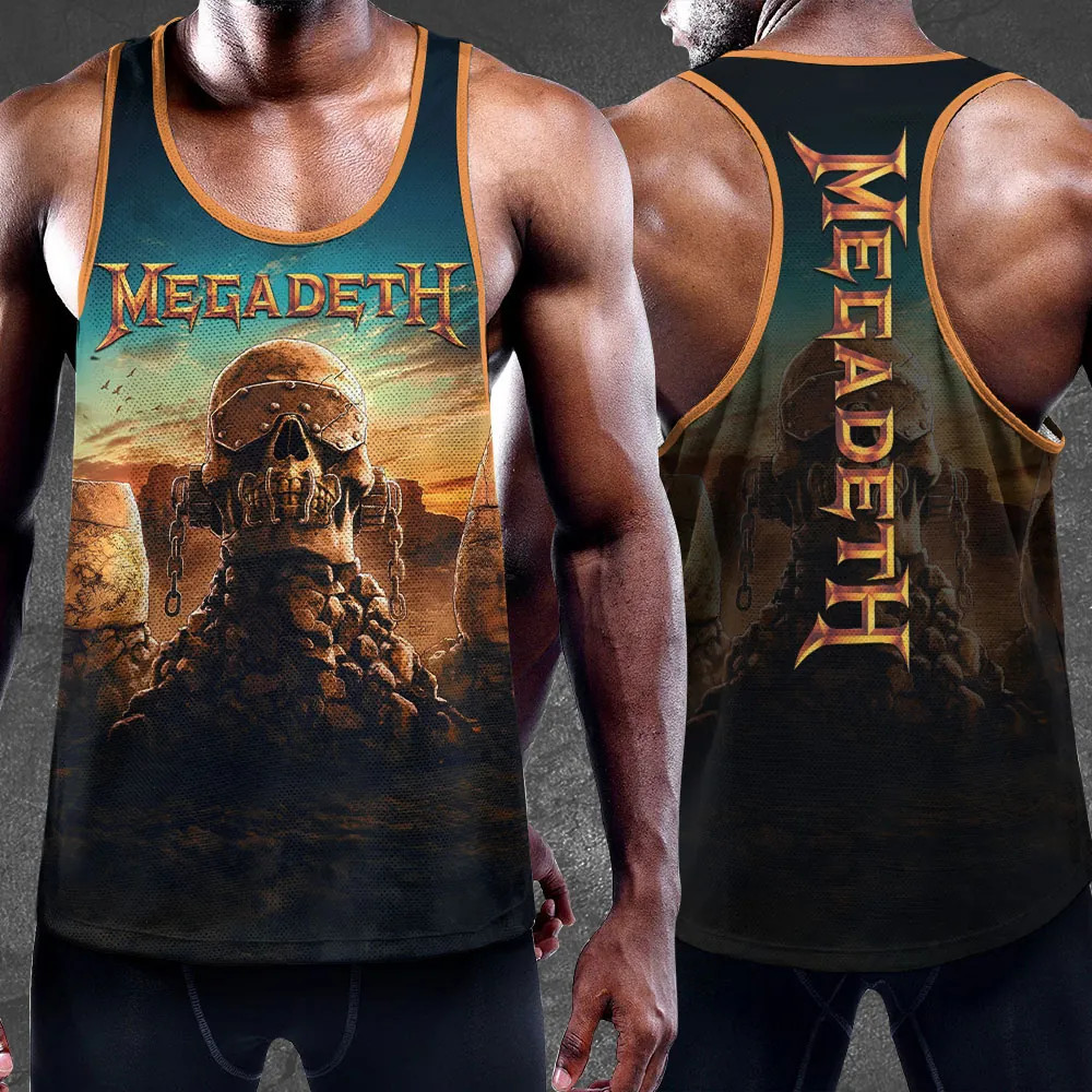 Megadeth Old School 3D AOP Unisex Gift fans Full size  tank Top D2351