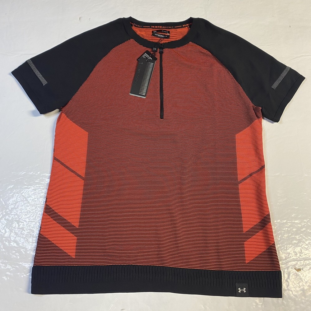 Under Amour Intelli-Knit Men Running Shirt Medium Half Zip 1366503 Free Shipping
