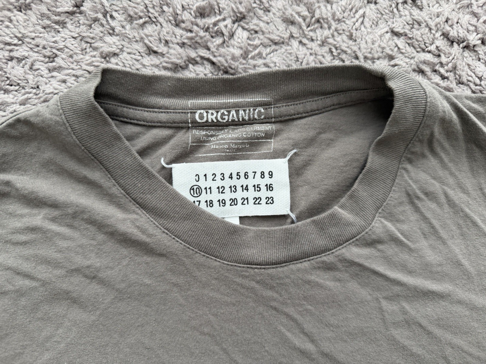 Maison Margiela T Shirt Crew Neck Short Sleeve Men's Size Small Gray gallery