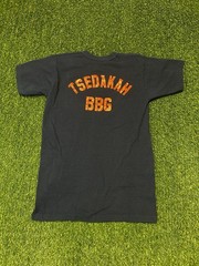 1960s Russell Southern Co “TSEDAKAH BBG” Navy Blue T Shirt Size-Medium See Pic