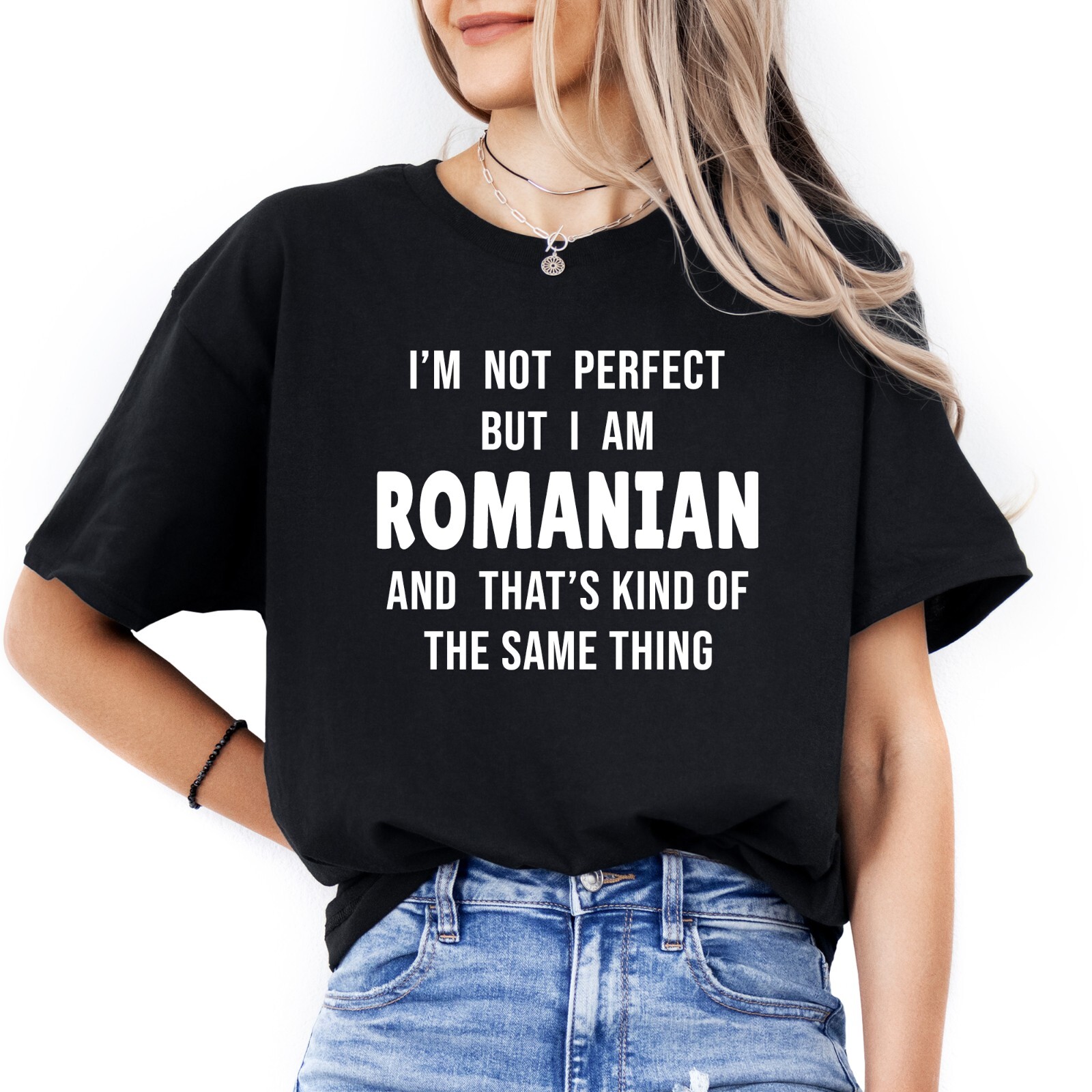 Romanian T-shirt Romania Person Gifts Funny Shirt Men & Women