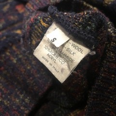 EXAMPLE BY MISSONI Men Silk Wool Allover Knit Sweater S Size Luxury Elegant ITA