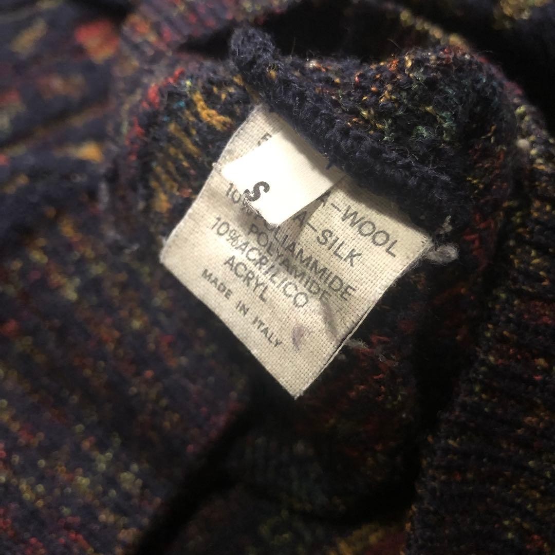 EXAMPLE BY MISSONI Men Silk Wool Allover Knit Sweater S Size Luxury Elegant ITA gallery