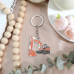 Excavator Keychain Construction Keychain for Men Brother Dad Boyfriend Birthd…