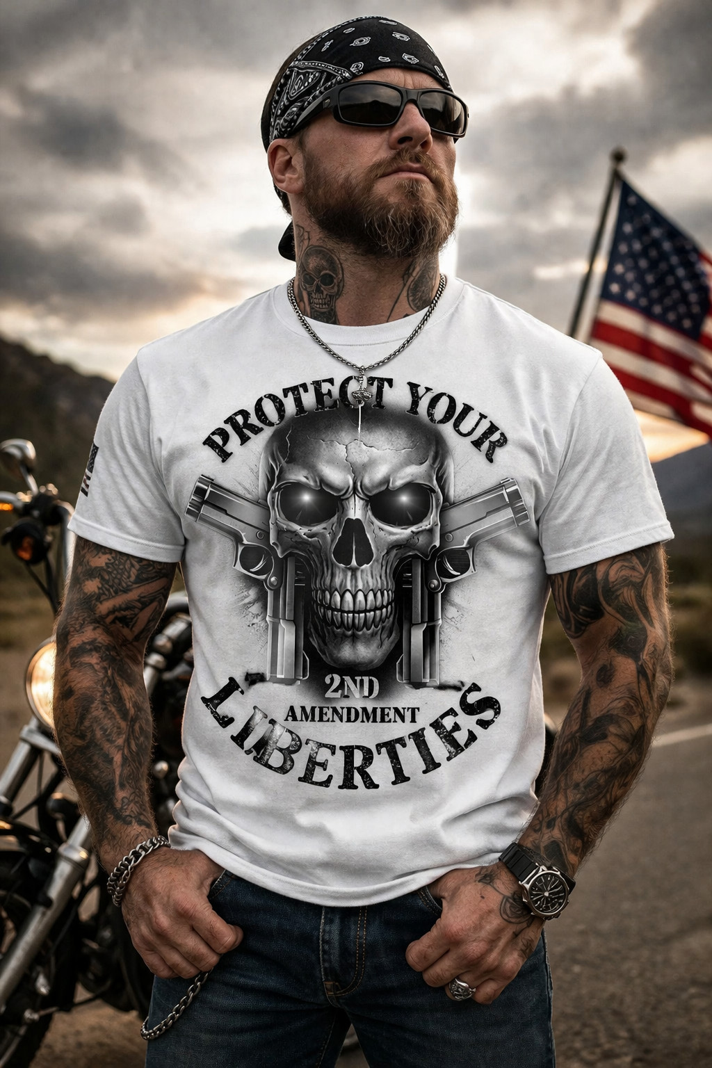Big & Tall Mens Graphic 2nd Amendment Protect Your LIBERTIES Shirt T Shirt gallery