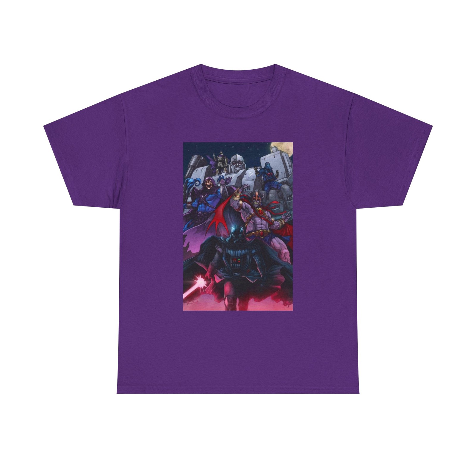 80’s Villains Tee, Custom Fantasy Art Shirt, Unisex Classic Villains Graphic Tee