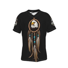Native Indian Dreamcatcher Eagle T-shirt /Men’s/Women’s, Front & Back Image Tee.