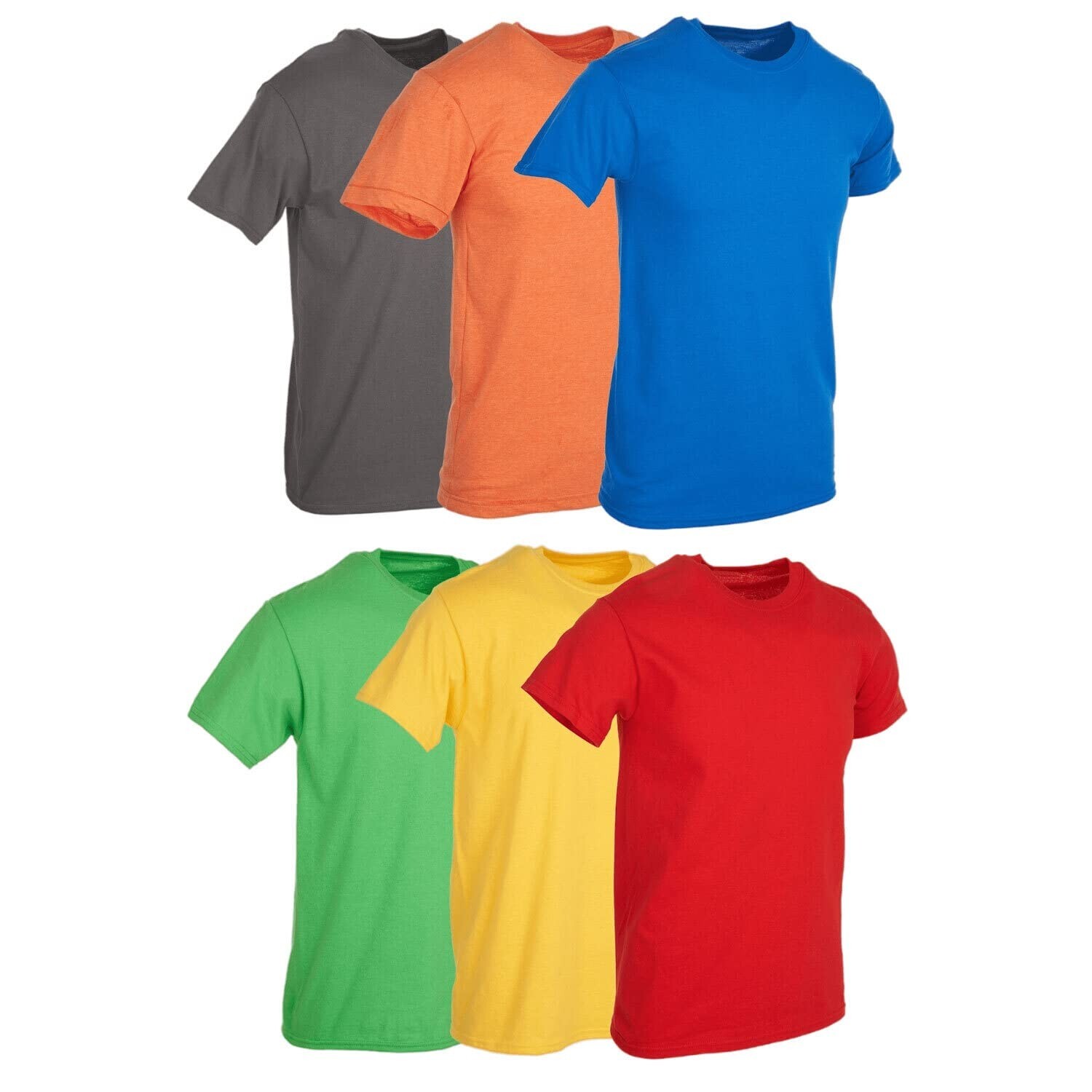 BILLIONHATS Men’s Cotton T-Shirt 6 Pack, Big Tall Short Sleeve Lightweight Tees gallery
