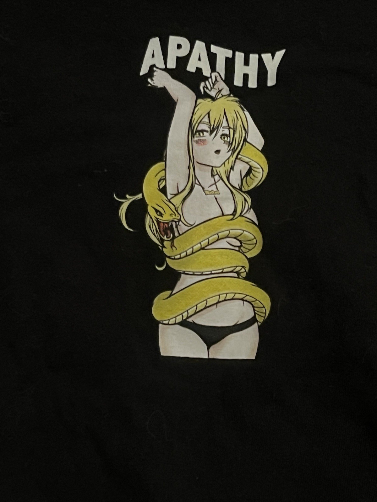 Vintage Y2K Broken Promises Size Medium Apathy Pin Up Mens Black T-Shirt