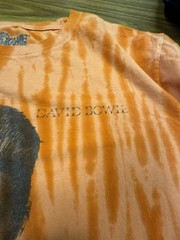 David Bowie Aladdin Sane Tie-Dye Graphic T-Shirt XL.