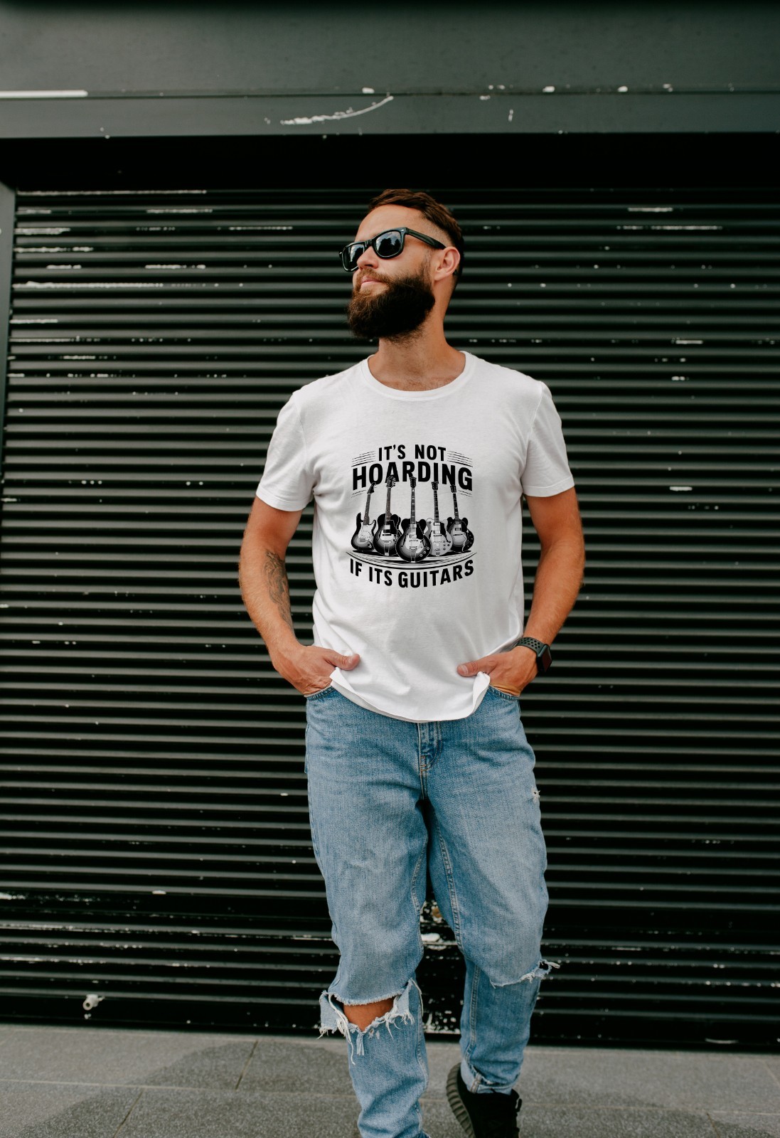 It's Not Hoarding if it's Guitars T shirt Tshirt Graphic T's Colors Available gallery
