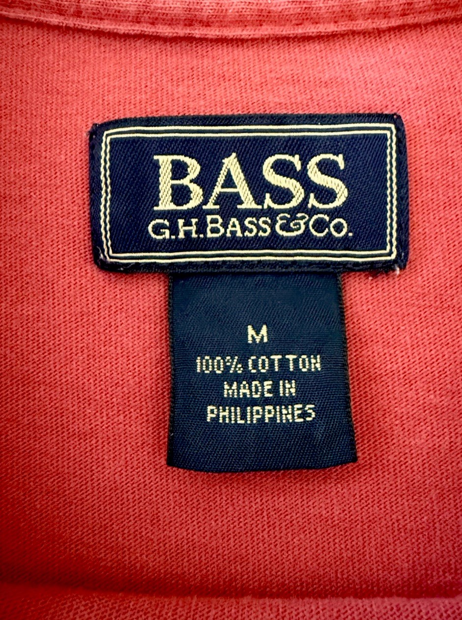 Vintage 90s Single Stitch GH Bass Boat Repairs Graphic Red T-Shirt Size M gallery