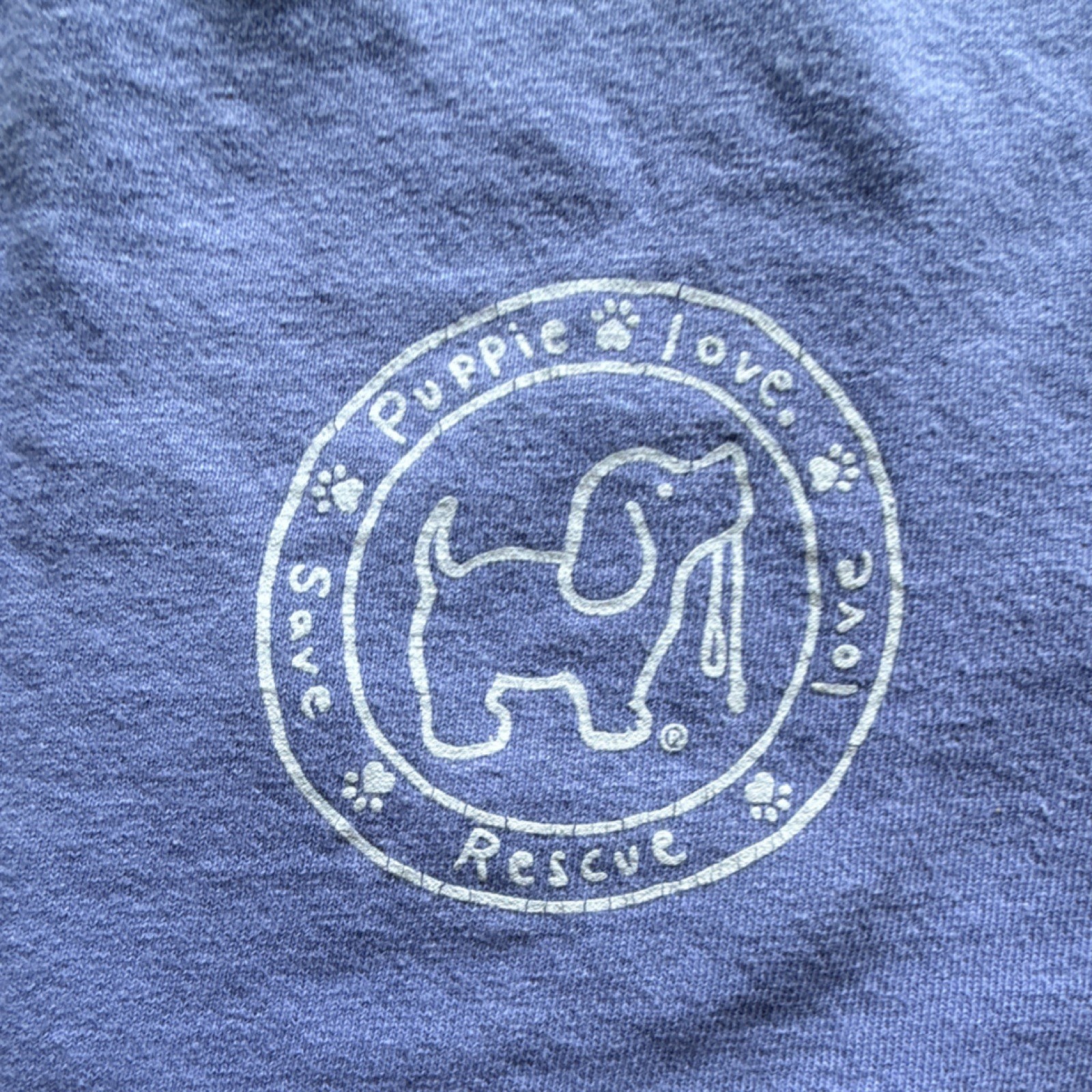 Puppie Love Blue Graphic Print Crew Neck Short Sleeve T-Shirt Teens M gallery