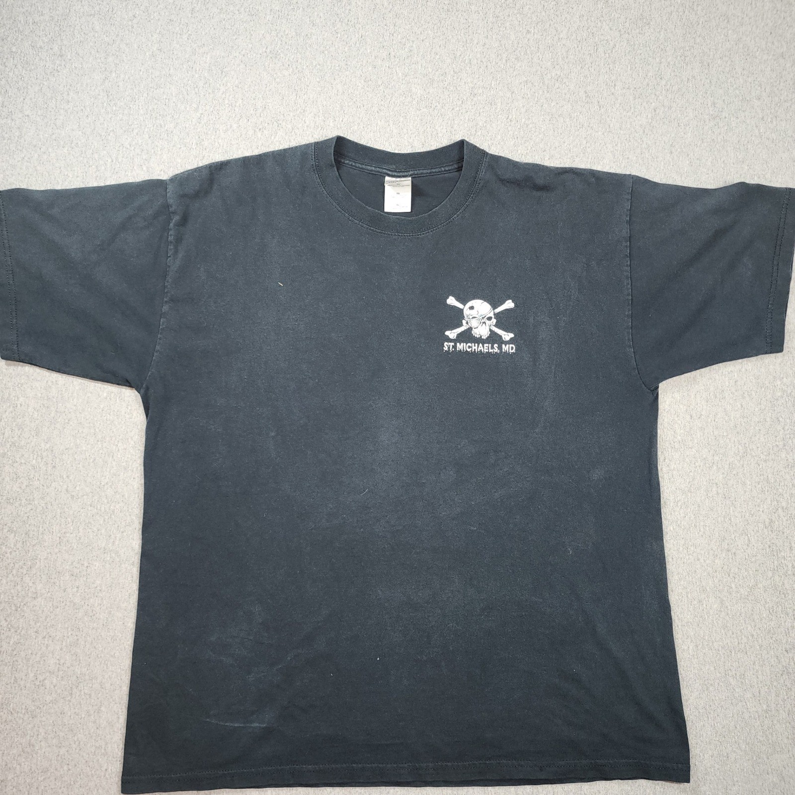 Gildan Pirate T-Shirt Mens XL Black Good St Michaels MD Beatings Will Continue gallery