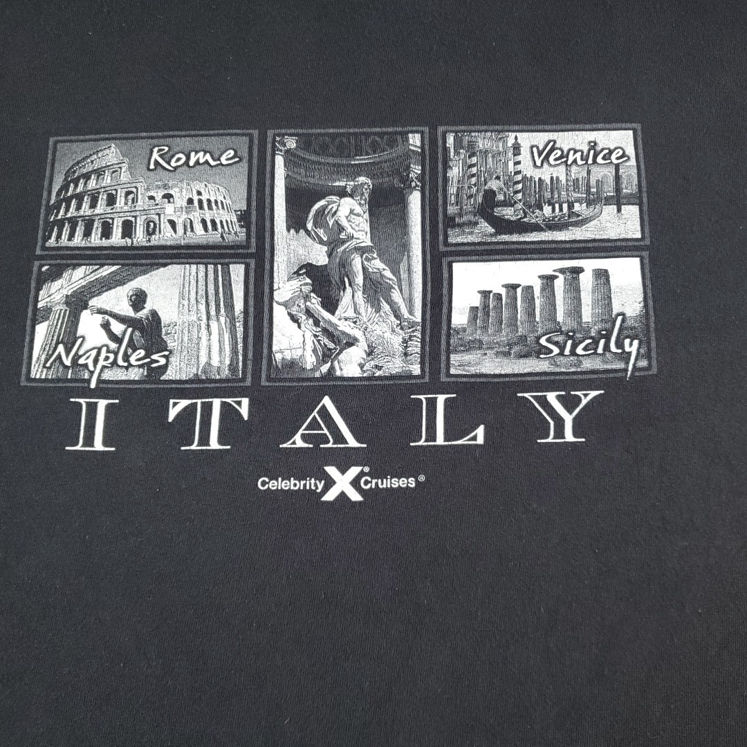 Vintage Italia Graphic T-Shirt Celebrity Cruises Men's Size See Measurement gallery