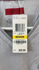 INC International Concepts Men’s V-Neck Pocket T-Shirt Size Medium Silver Combo