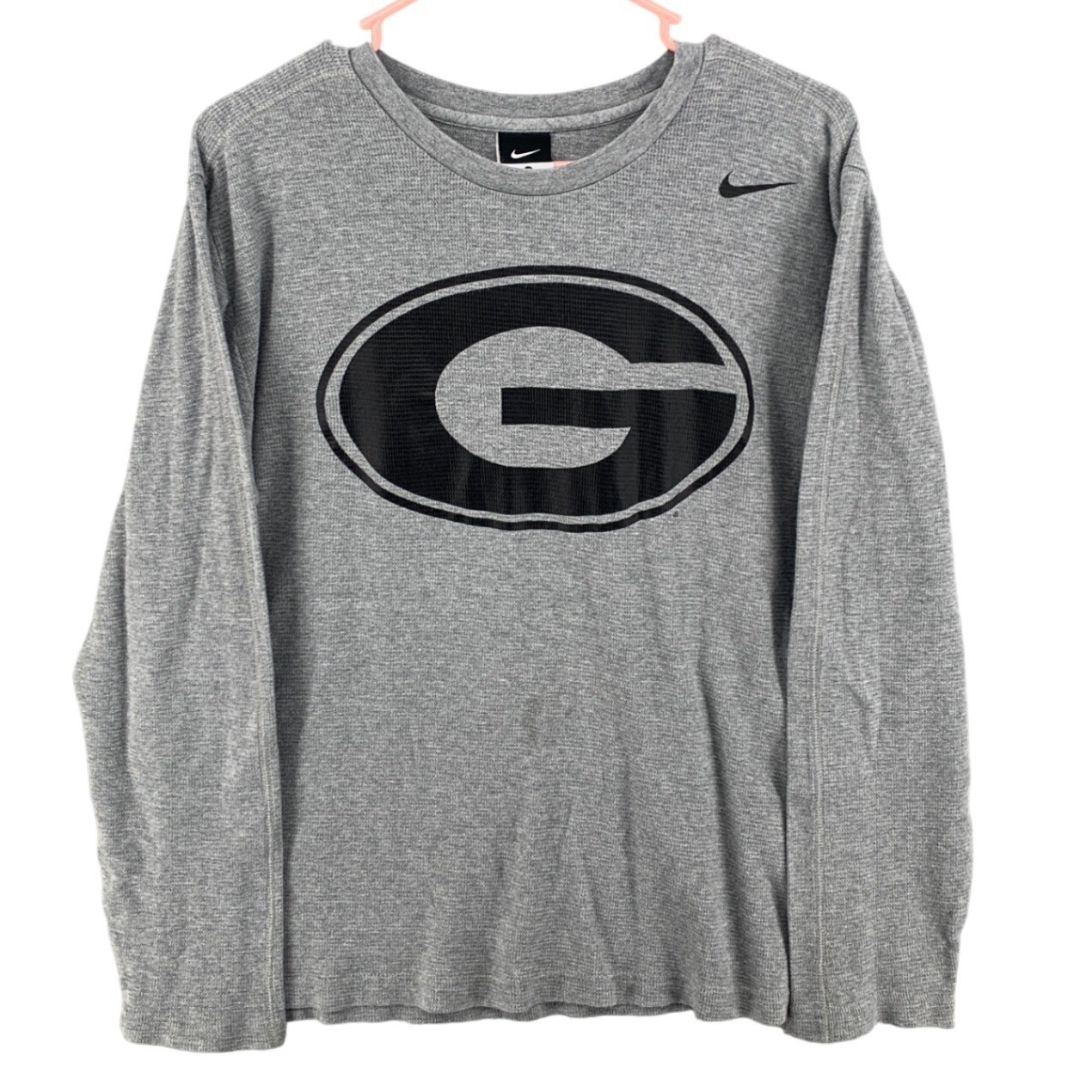 Nike Thermal Georgia Bulldogs Gray Long Sleeve T-Shirt Mens Size Medium