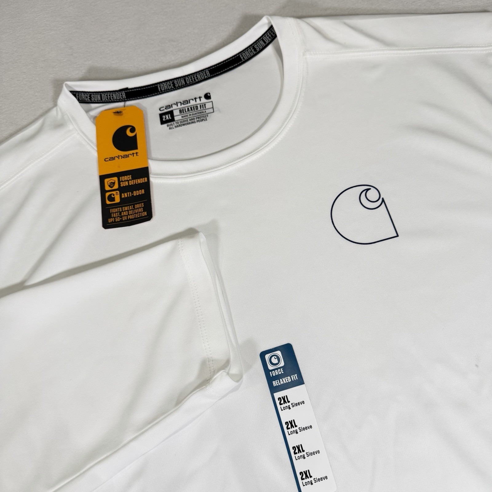 NWT Carhartt Force Sun Defender Lightweight Long Sleeve Shirt Mens XXL White gallery