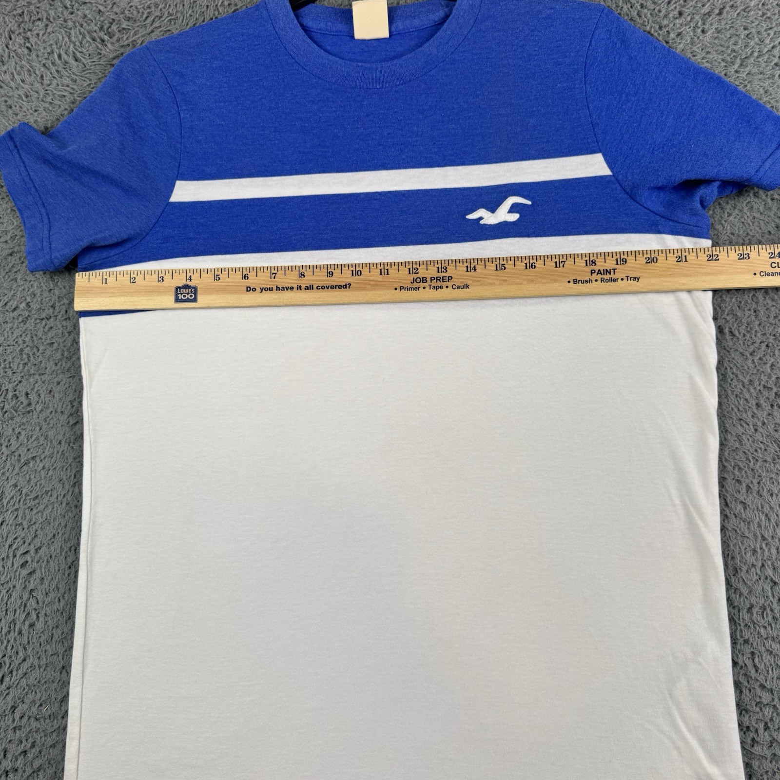 Hollister Shirt XL Blue Y2K Embroidered Preppy Logo Blue Tee Cali Beach Outdoor gallery