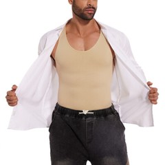 Fajas Colombianas Para Hombre Men Compression Full Body Shaper Workout Bodysuit
