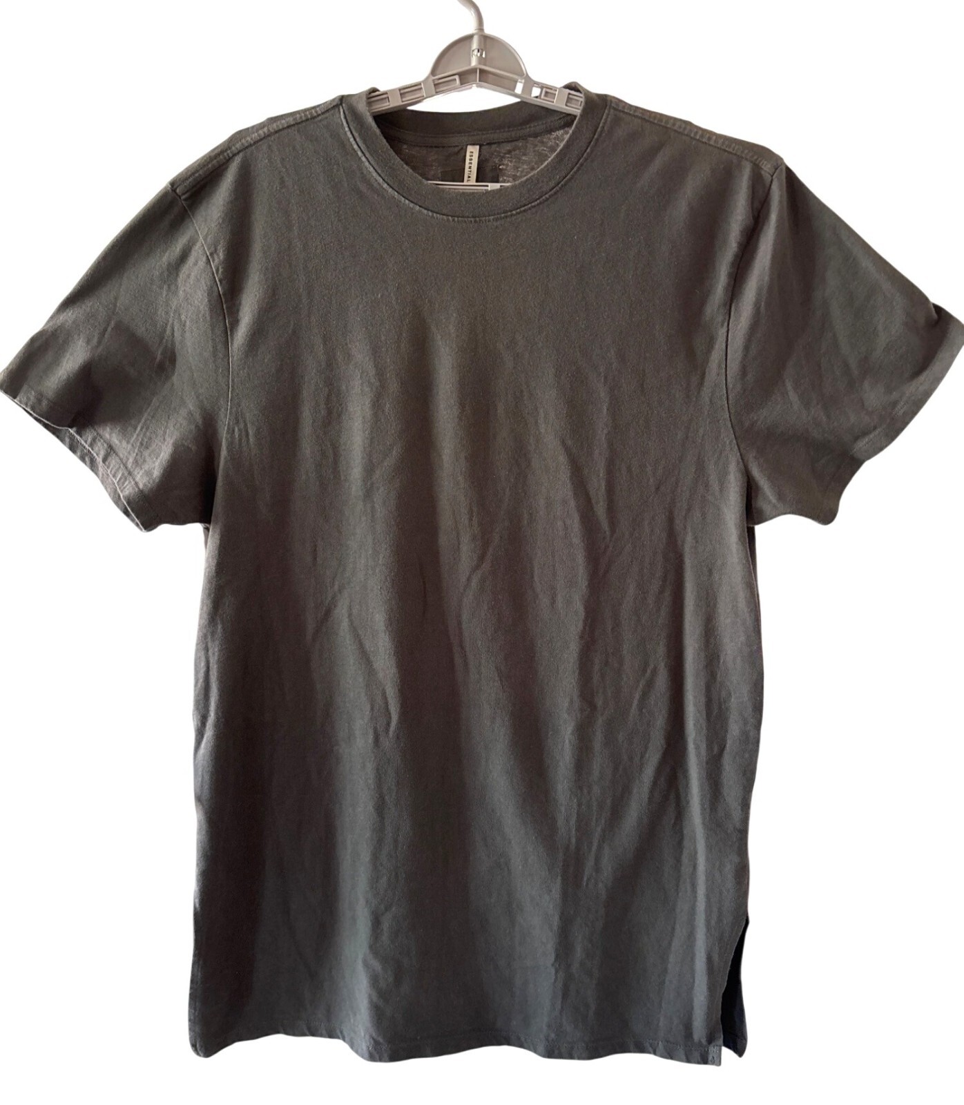 Fear of God FOG Essentials Size XL Gray Long T Shirt Top Crewneck Oversized S/S gallery