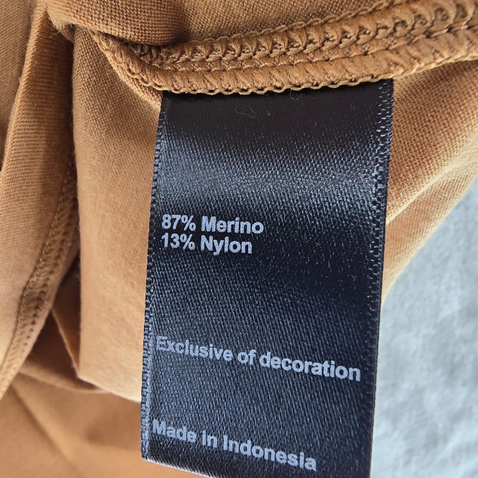 Proof 72 Hour Merino T-Shirt Mens 3XL Brown Slim Fit Short Sleeve Tee NEW gallery