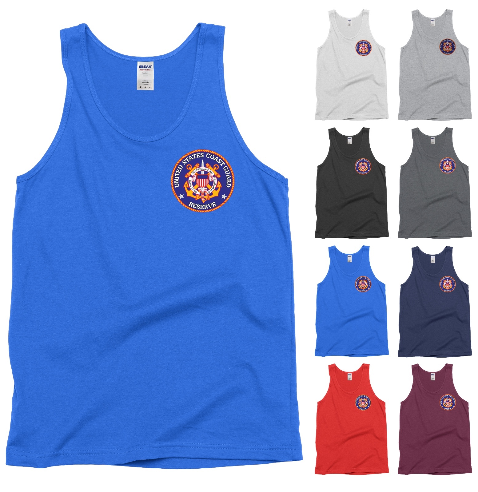 US Coast Guard USCG RESERVE Seal Tank Top Shirt - NEW gallery