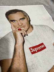 SS16 Supreme Morrissey Tee Heather Grey Size Large 100% AUTHENTIC