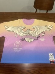 Gunzinii Premium Cracked Graphic Designer Shirt Embroidered Size Medium Boxy Fit