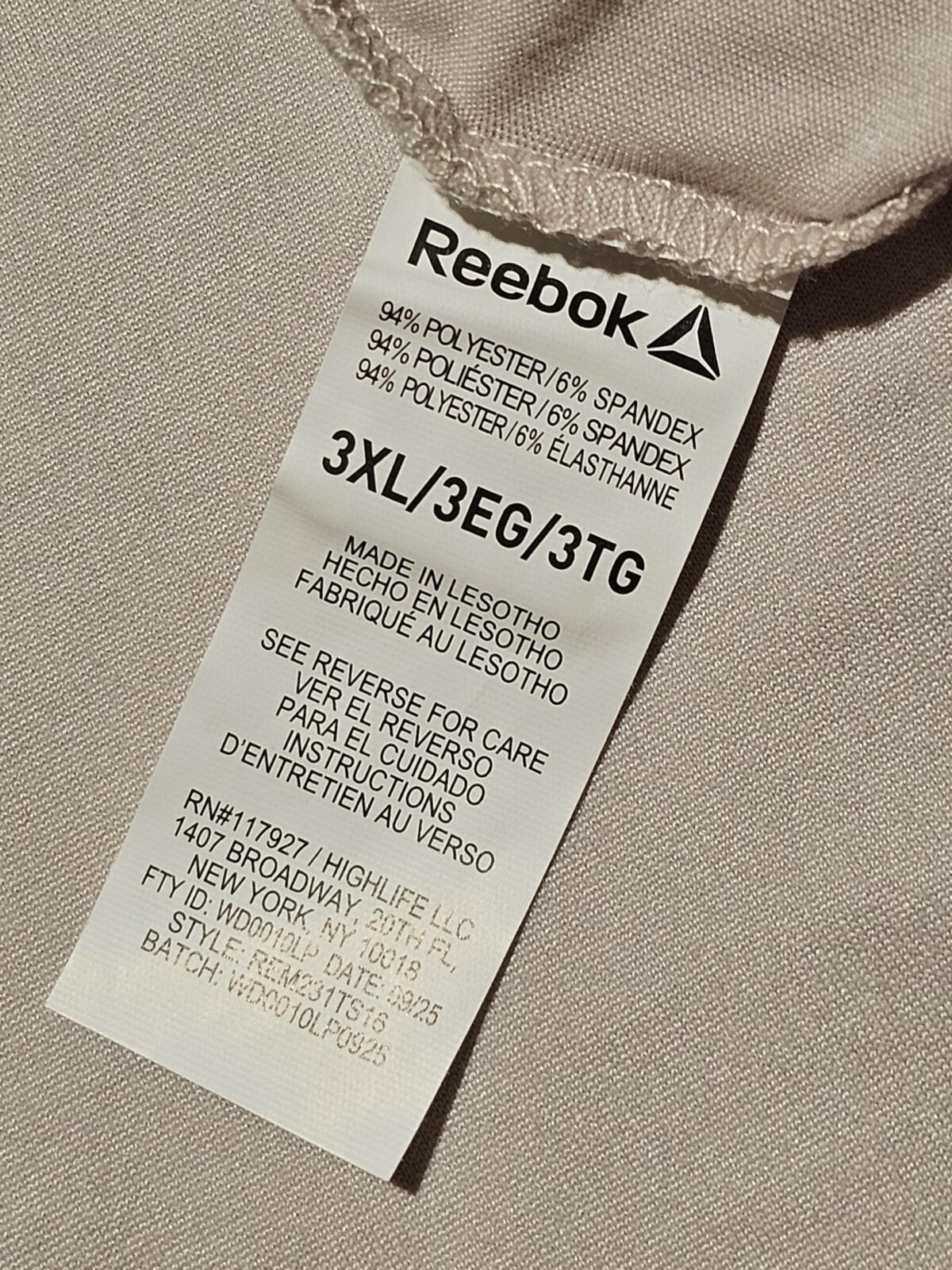 Reebok Men’s Pale Pink Athletic Tee gallery