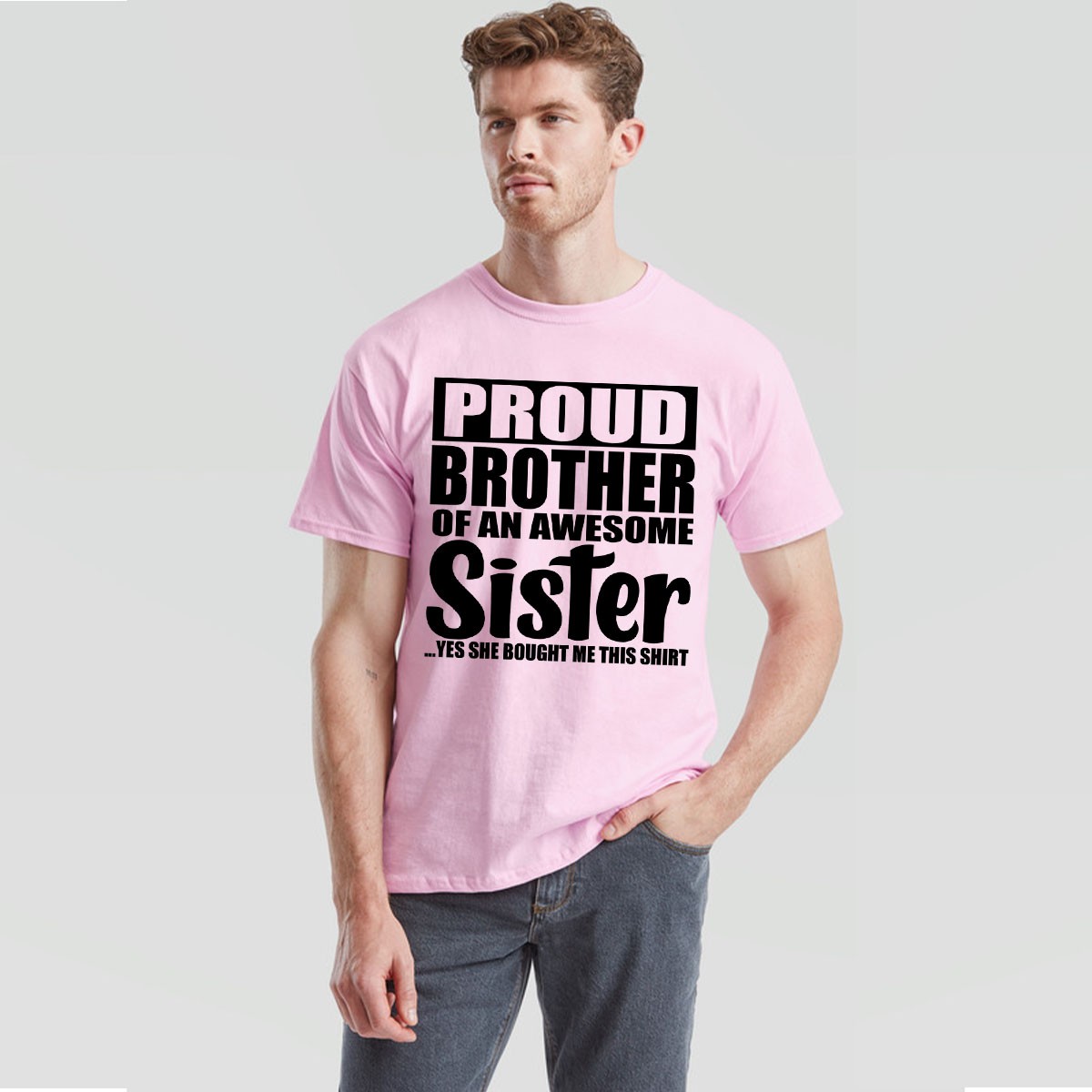 Funny Proud Brother T Shirt Siblings Birthday Gift From Sister Humor Mens Tee gallery
