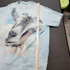 The mountain Tie Dye Goat In the Clouds Nature Tee Delta Tag Large A272ed