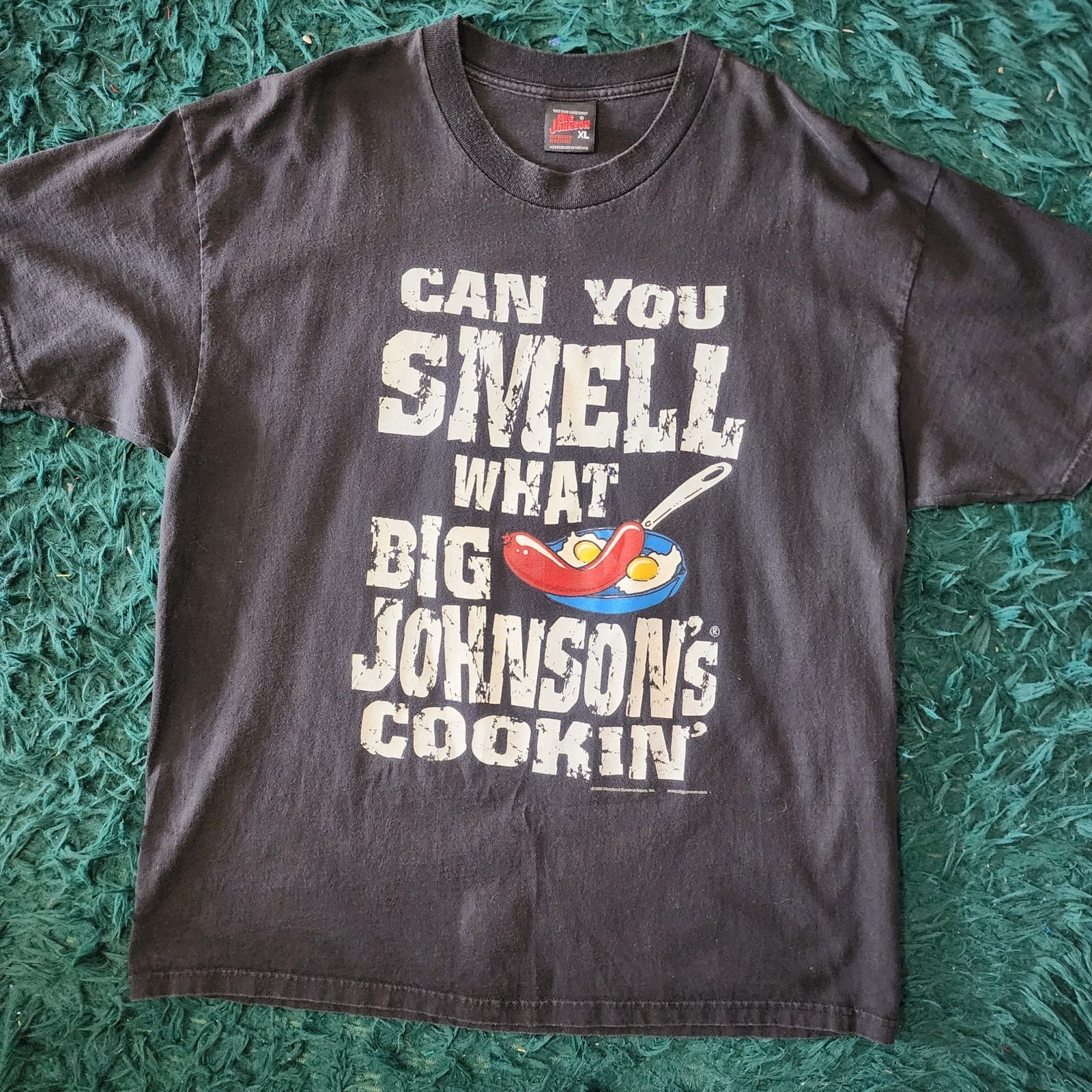 Vintage Big Johnson Tee Can You Smell What Big Johnson’s Cookin 90s XL gallery