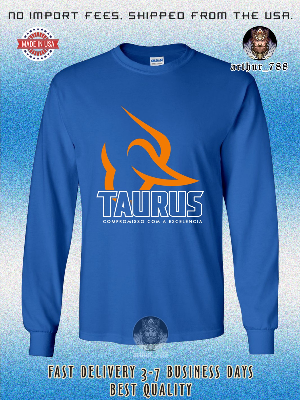 New Taurus Firearms Logo Men's Long Sleeve T-Shirt American Size T-Shirt gallery