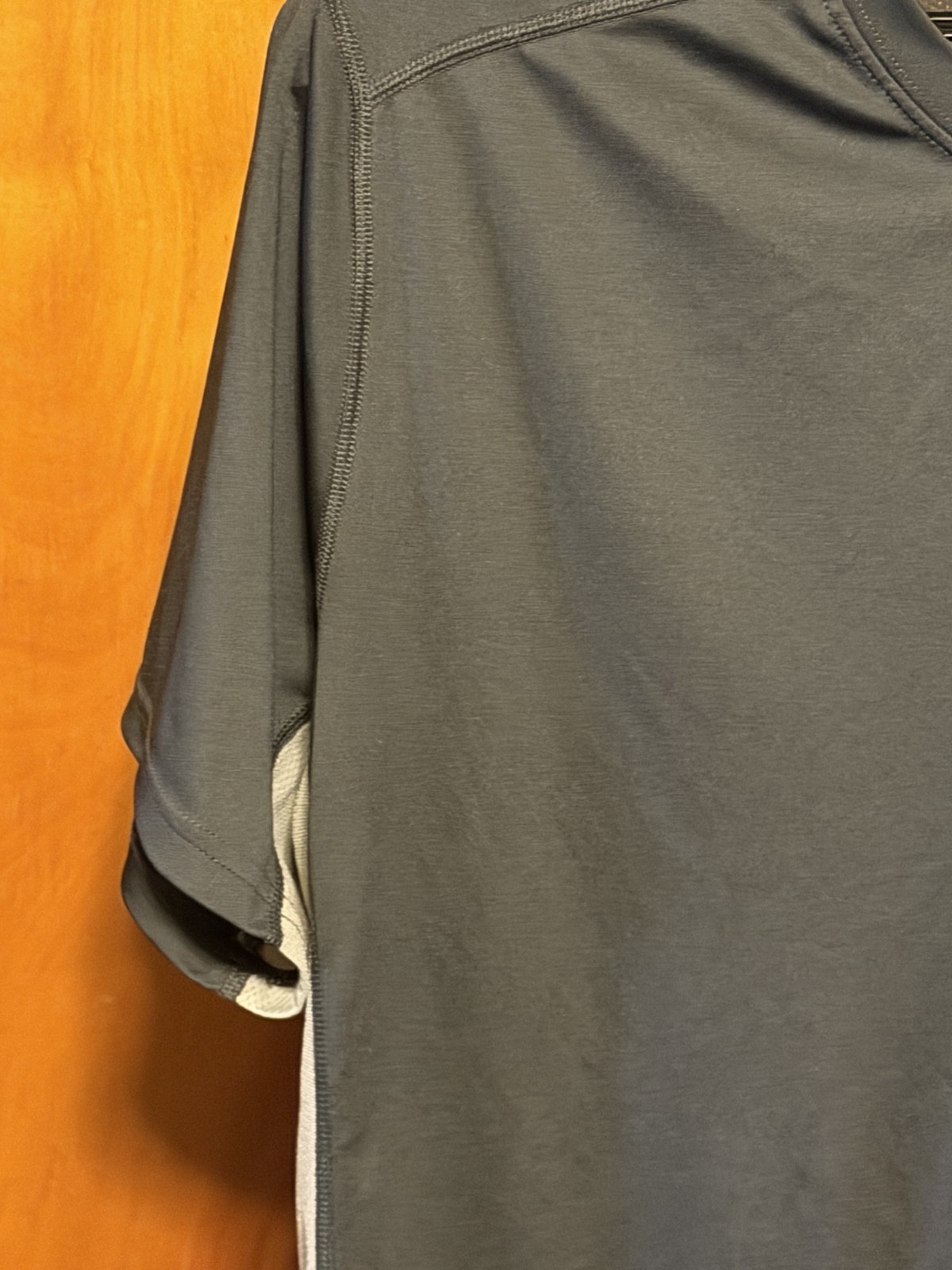 Nike Football Dri-Fit Shirt Mens Large Gray Vertical Graphic Tee gallery