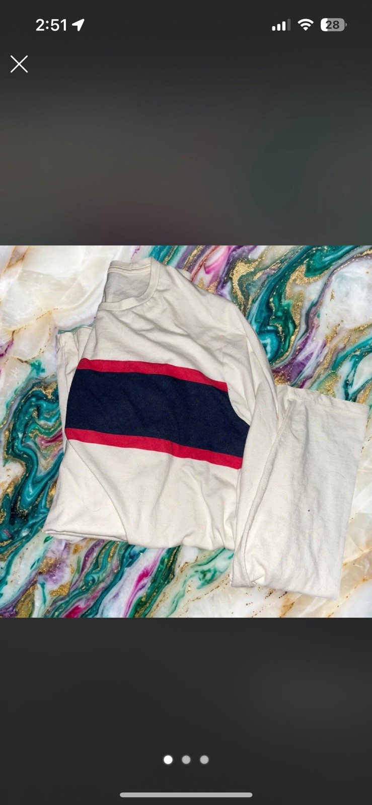Old Navy Soft-Washed Men's Striped Crew Neck Long Sleeve T-Shirt XL gallery
