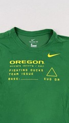 Nike Oregon Ducks Team Issue Dri-FIT Green T Shirt Small NCAA Football Tee