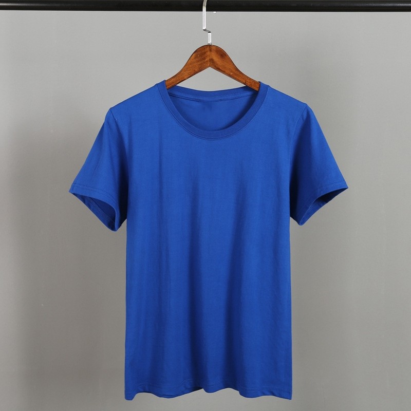 Universal Men's Polyester Fiber Plain Crew Neck Tee Short Sleeves T-Shirt M-5XL gallery