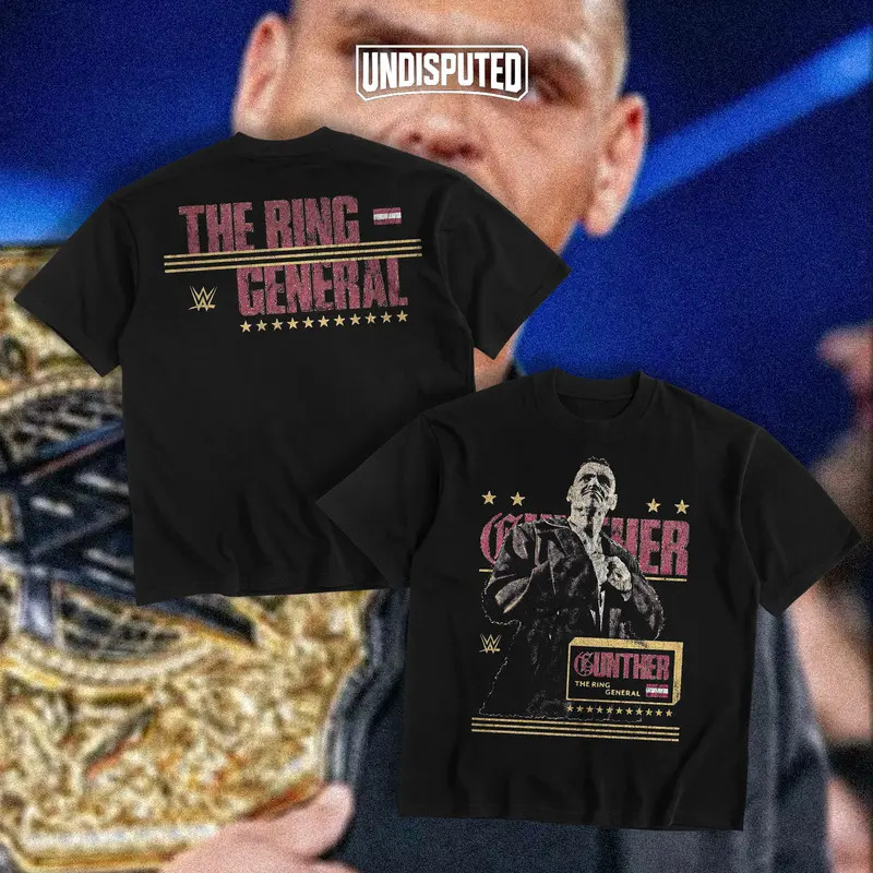 Gunther The Ring General Heavy Cotton Shirt WWE Tshirt Wrestling gallery