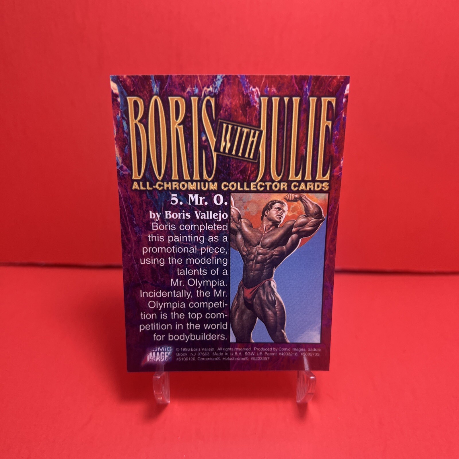 1996 Comic Images BORIS WITH JULIE All-CHROMIUM Mr. O #5 NM🦄